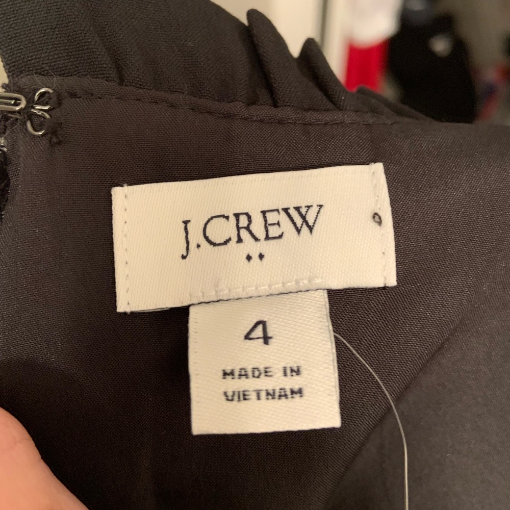 J.Crew Ruffle Neck Suiting Dress - Picture 5 of 6